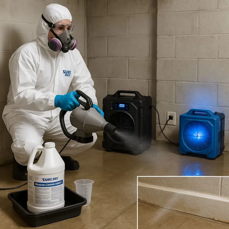 Sanitization and Odor Removal process in Laguna Park, TX