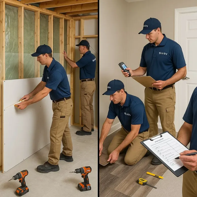 Repairs and Reconstruction process in Laguna Park, TX
